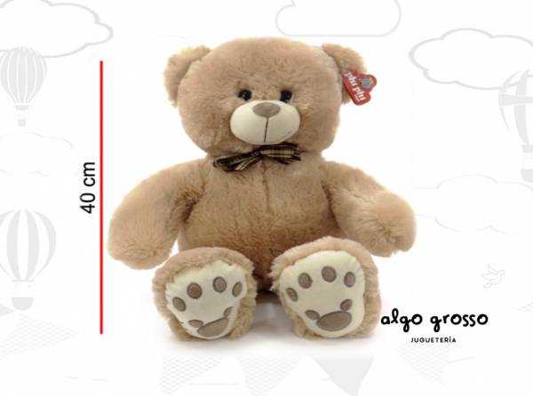 OSO PATAS MARCADAS CON MOÑO 40CM art.9530