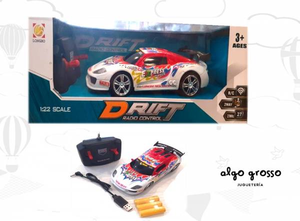AUTO RECARGABLE RADIO CONTROL DRIFT LONGBO USB 1:22 art.BL3247/48/49
