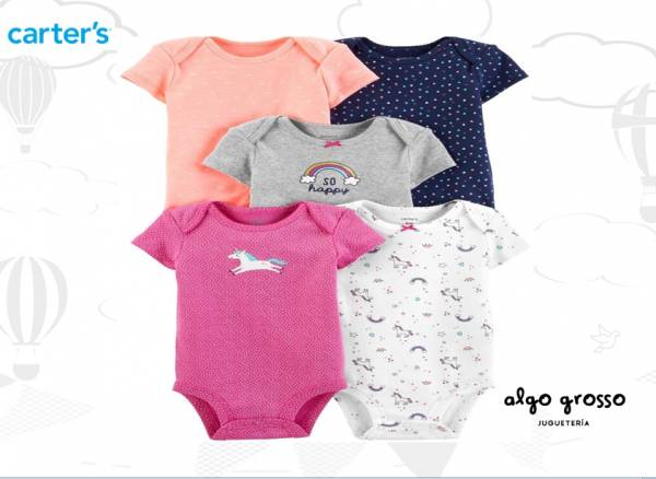 PACK TALLE 12M - 5 BODYS UNICORNIO art.17636010
