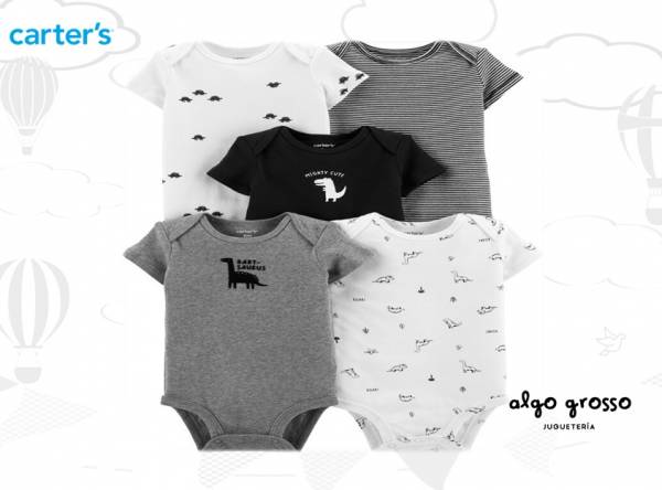 PACK TALLE 12M - 5 BODYS DINOSAURIOS art.17638610