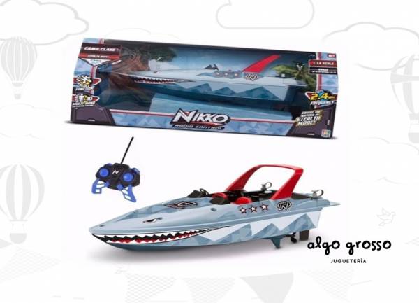 LANCHA CAMO CLASS STEALTH BOAT NIKKO 1:14 RADIO CONTROL art.94360