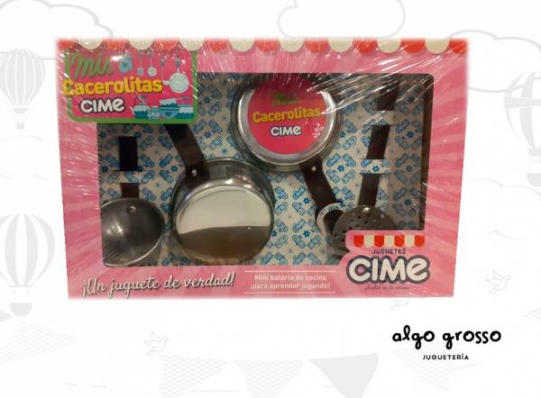 CIME MINI BATERIA DE COCINA 4 PIEZAS MIS CACEROLITAS art.220