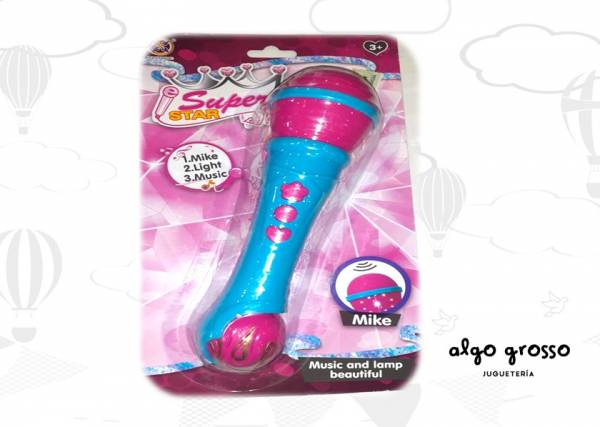 MICROFONO SUPER STAR DE MANO art.70035