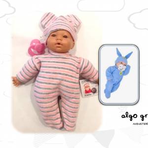 BEBE NINA/NINO SOFT CON GORRO Y CHUPETE CASITA DE MUÑECAS art.129
