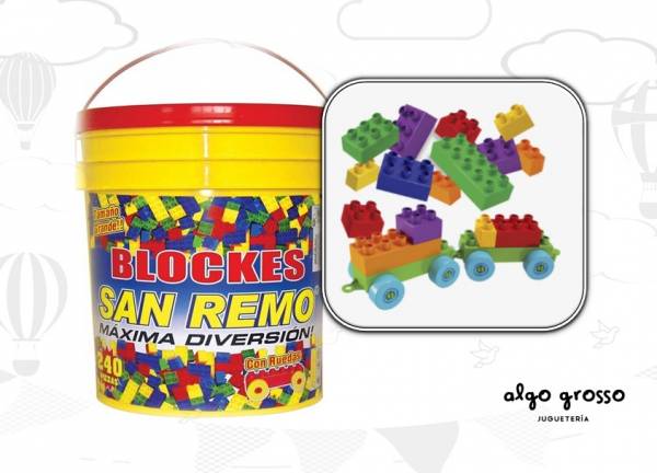 BALDE BLOQUES 240 PIEZAS SAN REMO art.36877