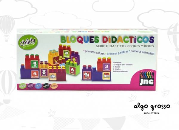 BLOQUES DIDACTICOS CHILDY 12 PIEZAS art.12194