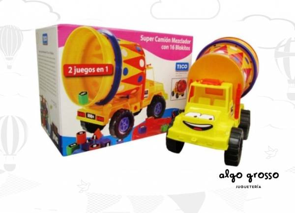 CAMION SUPER MEZCLADOR BRAVO TICO 16 BLOKITOS art.12129
