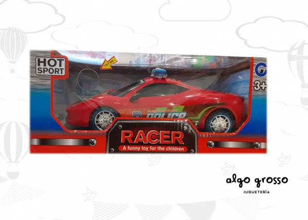 VEHICULO CON LUZ Y SONIDO RACER HOT SPORT art.CDN9927/3A