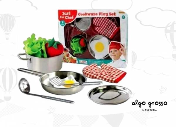 JUEGO DE COCINA METAL "COOKWARE PLAY SET" art.CH21005