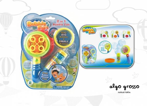 BURBUJERO BUBBLE FUN 2 EN 1 BIG - SMALL art.99481