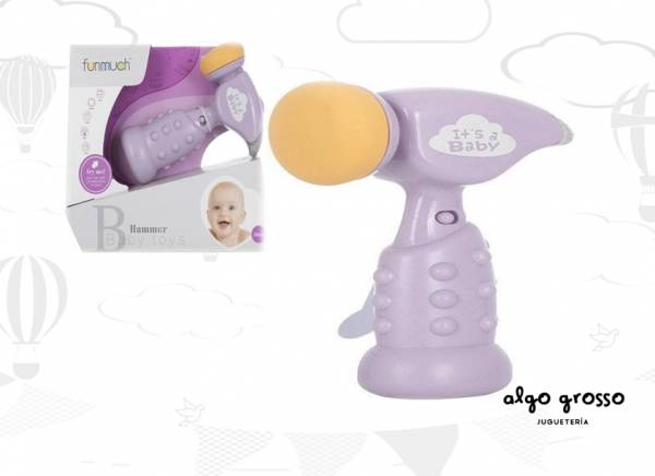 MARTILLO HAMMER BABY TOYS LUZ Y SONIDO art.NL2020-50