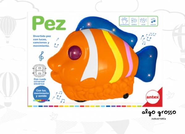 PEZ CON LUZ Y SONIDO BEBE ANTEX art.2258