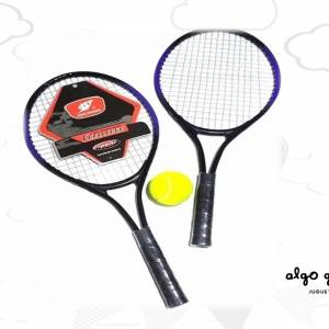 RAQUETA DE TENIS X2 EN ESTUCHE CON PELOTA art.AN8400//FD8400