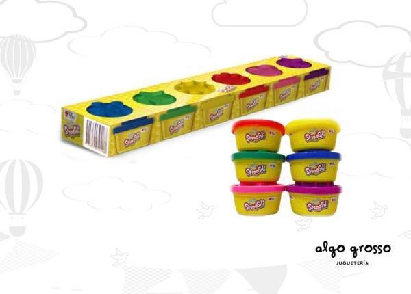 SMOOSHI MASA ARCO IRIS 6 POTES art.5020