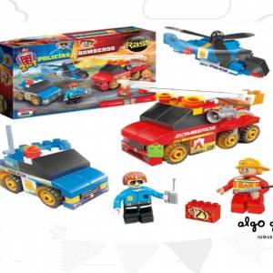 RASTI POLICIAS Y BOMBEROS 130 PIEZAS art.1085