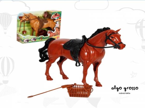 CABALLO CON SONIDO Y ACCESORIOS HORSES FAMILY art:59930