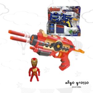 AVENGERS POWER STRIKE PISTOLA Y MUÑECO art.2424