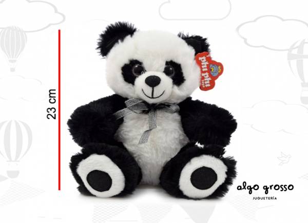 OSO PANDA SENTADO CON MOÑO 23CM art.7973