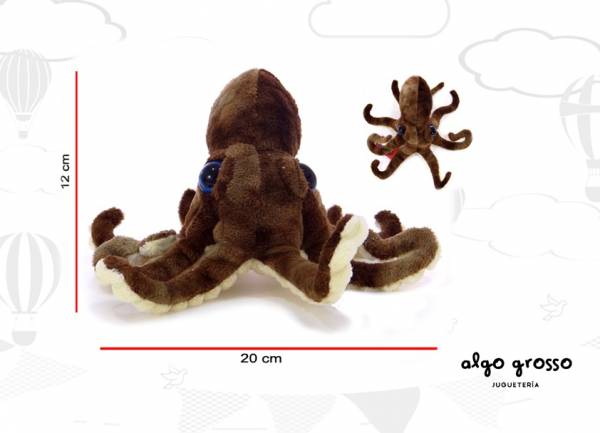 PULPO PELUCHE 20X12CM art.3729