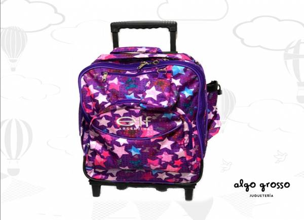 ELF MOCHILA CARRO ESTRELLAS 18" 3 CIERRES art.6587B