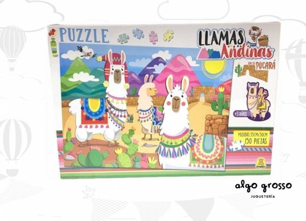 PUZZLE 150 PIEZAS LLAMAS ANDINAS EN EL PUCARA IMPLAS art.216