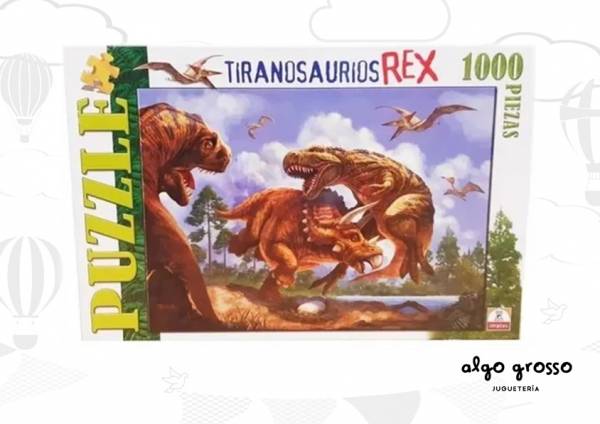 PUZZLE 1000 PIEZAS TIRANOSAURIOS REX IMPLAS art308