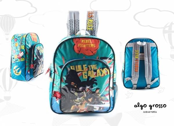 MOCHILA STAR WARS COGANTE 16" 2 CIERRES art.89202
