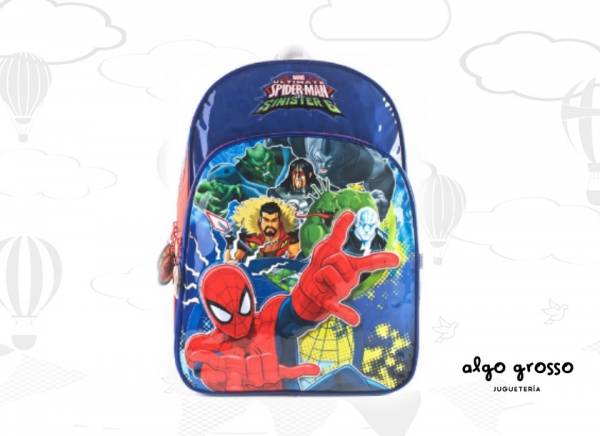 MOCHILA SPIDERMAN COLGANTE 16" 2 CIERRES art.30009