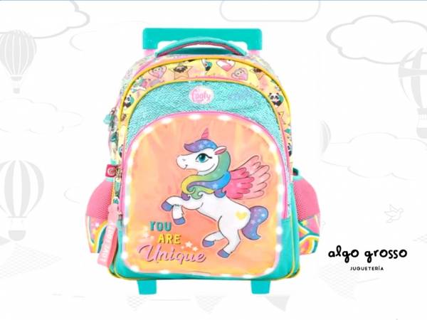 Mochila footy unicornio con carro hotsell