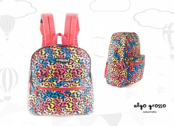 KOOSHI MOCHILA ANIMAL PRINT COLGANTE 17" 1 CIERRE art.91323