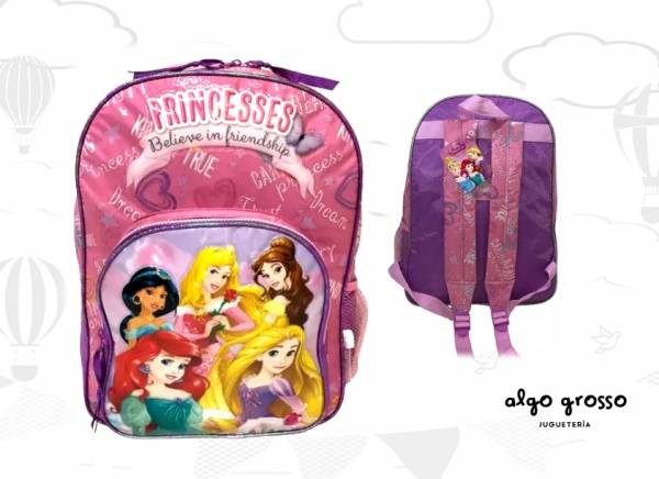 MOCHILA PRINCESAS DISNEY 17" art.60252