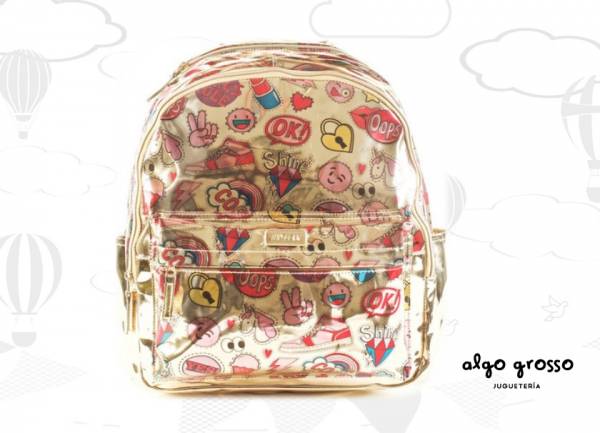 MOCHILA KOOSHI GOLDEN COLGANTE 16" art.91543