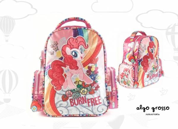 MOCHILA MY LITTLE PONY BORN FREE COLGANTE 16" art.69611