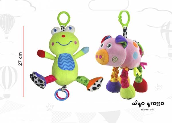 CUNERO MUSICAL RANA/CHANCHITO SOFT art.8669