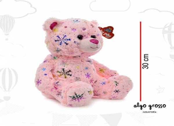 OSO SENTADO CON ESTRELLITAS 28CM art.4190