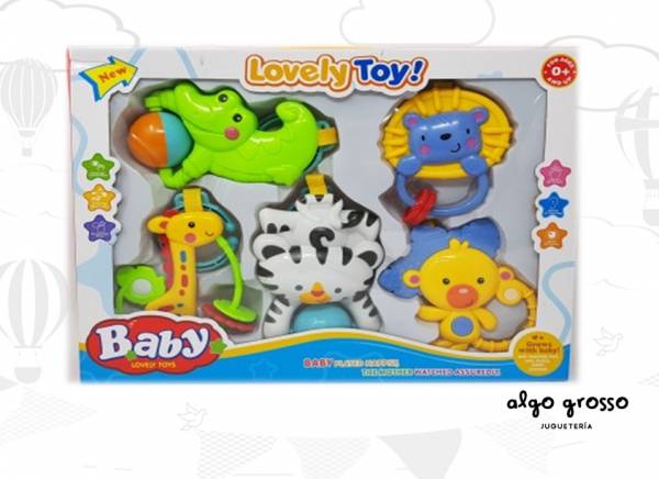 SONAJEROS SET x5 LOVELY TOYS art.162216