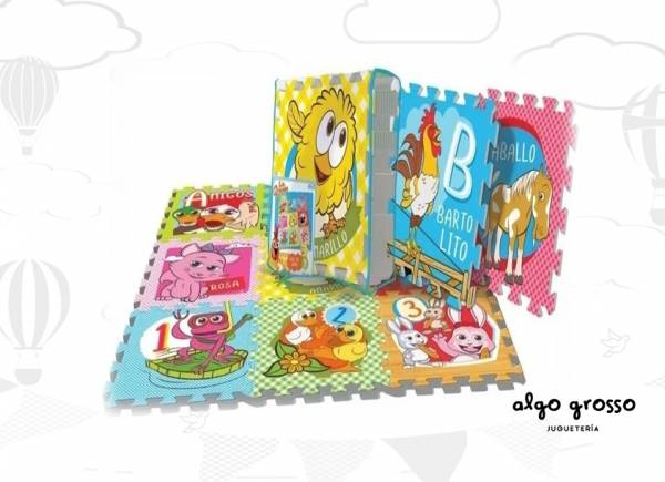 LA GRANJA DE ZENON PISO DE GOMA EVA 9 PIEZAS art.LCG00623