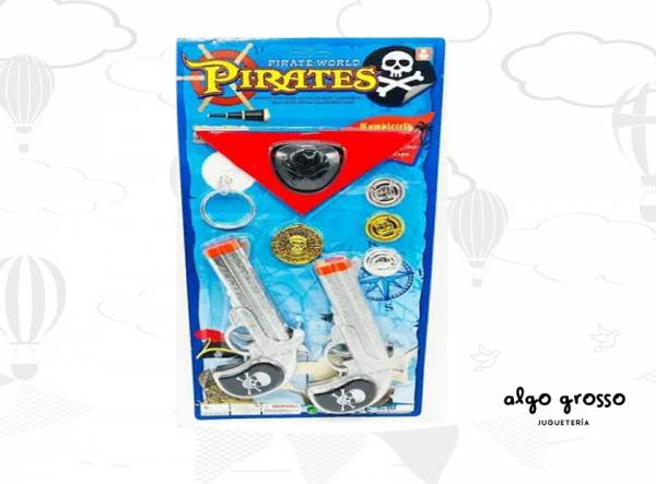 SET PIRATAS 2 ARMAS + ACCESORIOS art.CID-4