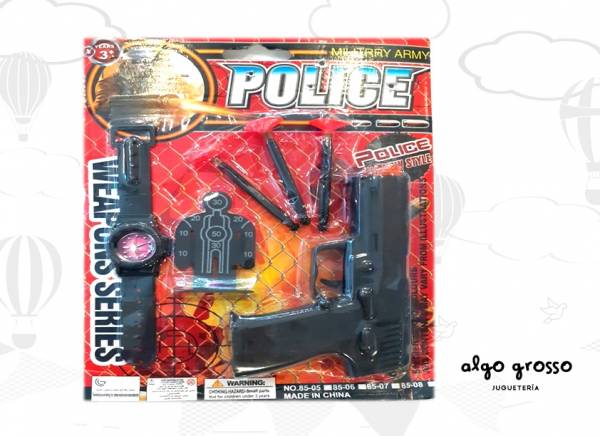 SET PISTOLAS + ACCESORIOS POLICIA art.85-06B