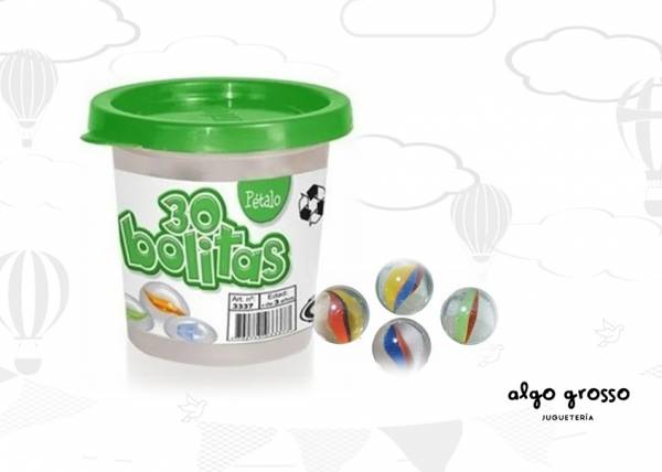 POTE CON 30 CANICAS PETALOS art.3337