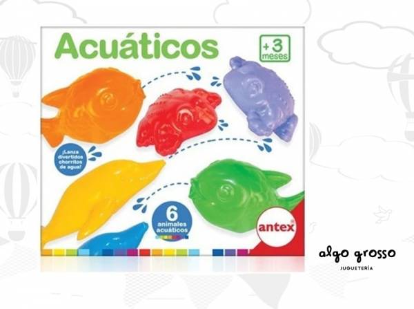 ACUATICOS ANIMALES 6 PIEZAS art.5135