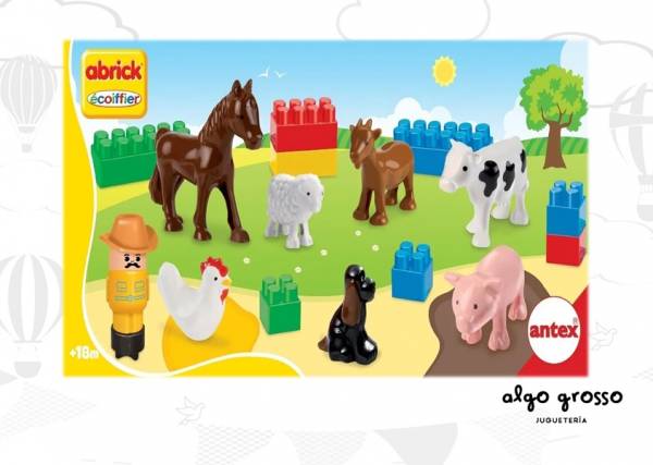 ABRICK SET GRANJA BLOQUES CON ANIMALES ANTEX art.9039