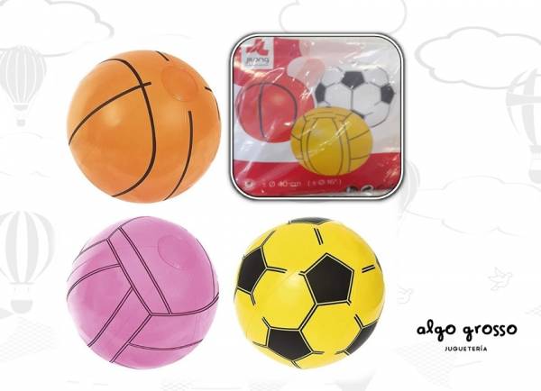 PELOTA INFLABLE CHICA 40CM art.JL066001NPF