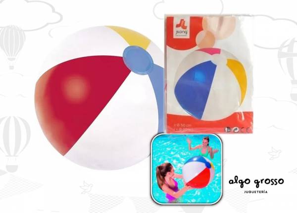 PELOTA INFLABLE MEDIANA 50CM JILONG art.JL066002NPF