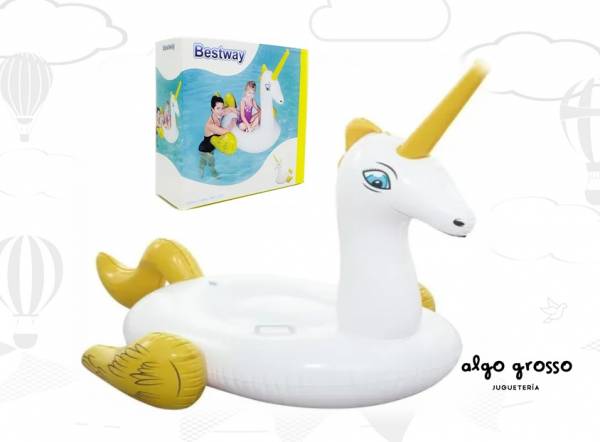 COLCHONETA UNICORNIO CHICO INFLABLE BESTWAY art.41104