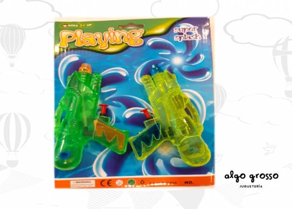 PISTOLA DE AGUA SET x2 PLAYING art.NL3006-25