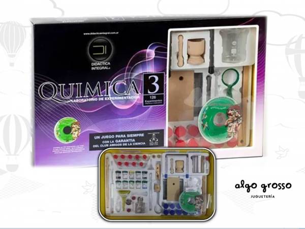 JUEGO DE QUIMICA 3 LABORATORIO 126 INSTRUMENTOS