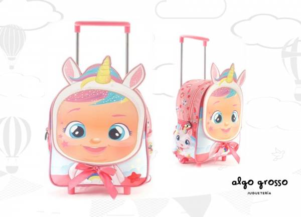 MOCHILA CRY BABIES CARRO 12" art.98325