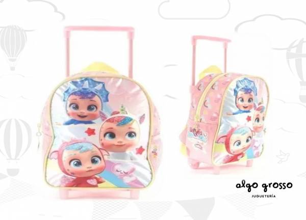 MOCHILA CRY BABIES CARRO 12" SURTIDAS art.98314