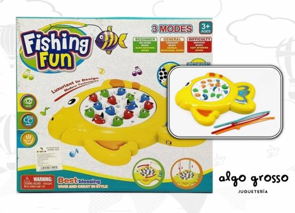 JUEGO DE PESCA 15 PIEZAS "FISHING FUN" art.1520354
